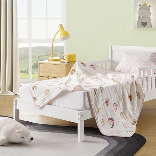 ZPECC 47x47 Muslin Blanket for Baby 8-Layer Organic Cotton Hypoallergenic