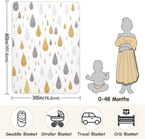 Wassud 30 x 40 Baby Blanket for Newborn to Toddler