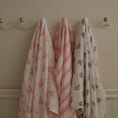 GLLQUEN BABY 4-Pack Swaddle Blankets 35x40
