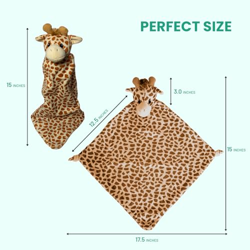 Pepe n Tito 18 Inch Giraffe Security Blanket for Babies