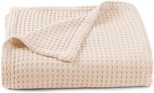 Kloovete 36x40 Inch Waffle Weave Blanket for Newborn