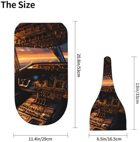 LiuMng Airplane Cockpit Swaddle Blanket Beanie Set for Newborns