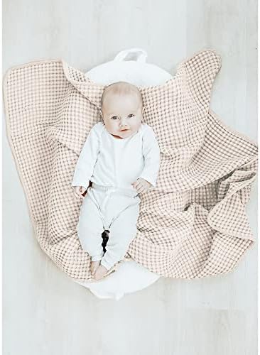Konssy Waffle Baby Blanket - Soft Cozy Swaddle Blanket