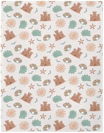 Boho Beach Baby Blankets for Boy Girl 40x50inch Flannel