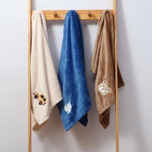 CREVENT 30X40 Fluffy Cozy Baby Blanket with Cute Sleeping Cat Design