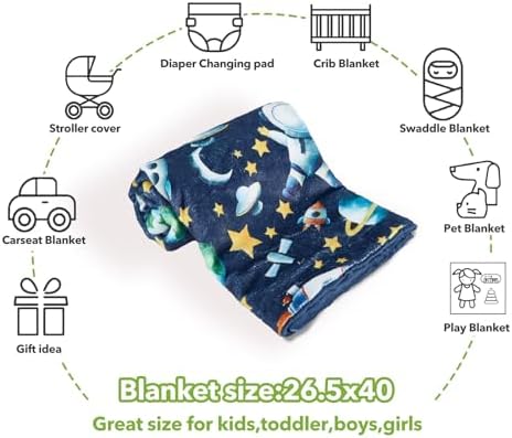 DCOOLGO Space Baby Blanket 265x40 Inches 1