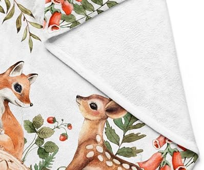 Unique Woodland Ultra Soft Fleece Baby Blanket 30x40in 1