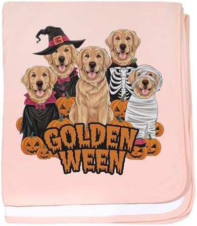 CafePress Golden Ween Halloween Baby Blanket 1