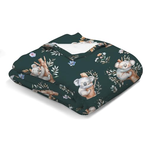Flannel Koala Bear Baby Blanket 40x50 for Crib and Travel