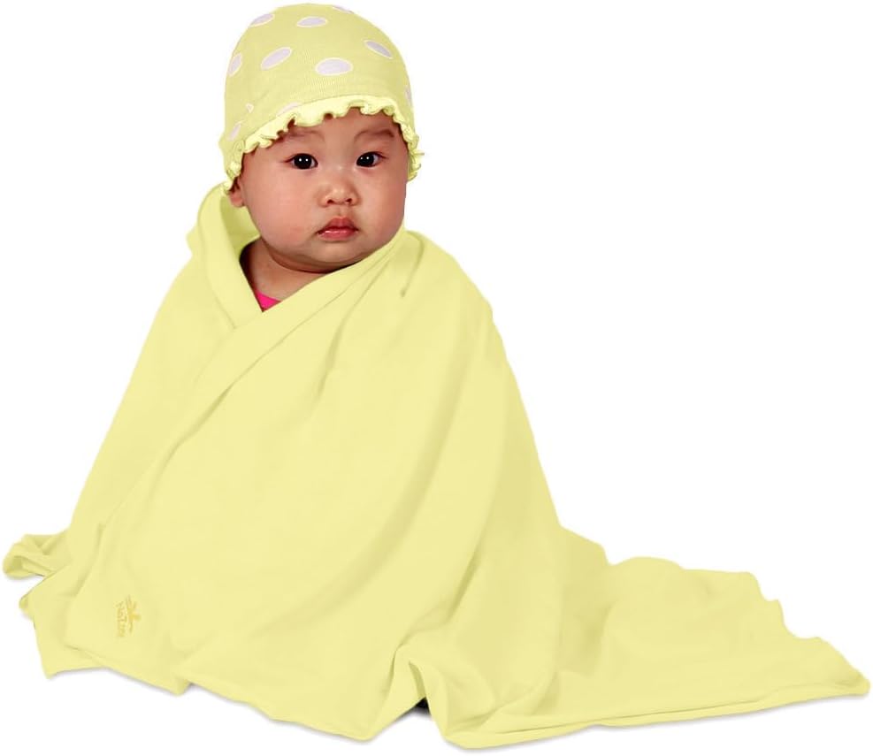 Nozone Baby Blanket Soft Rayon from Bamboo UPF 50 Lemonade Yellow