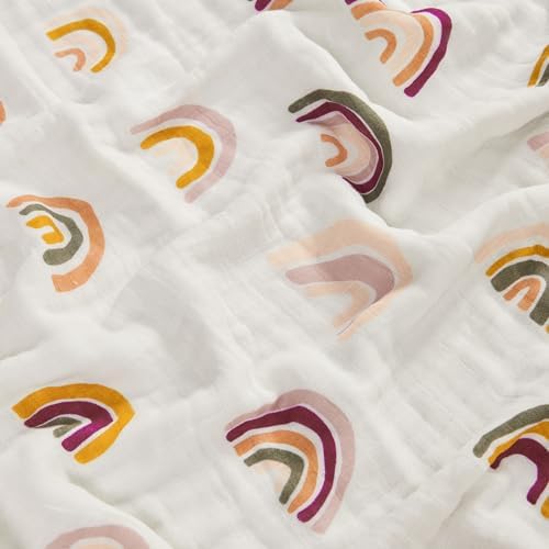 ZPECC 47x47 Muslin Blanket for Baby 8-Layer Organic Cotton Hypoallergenic