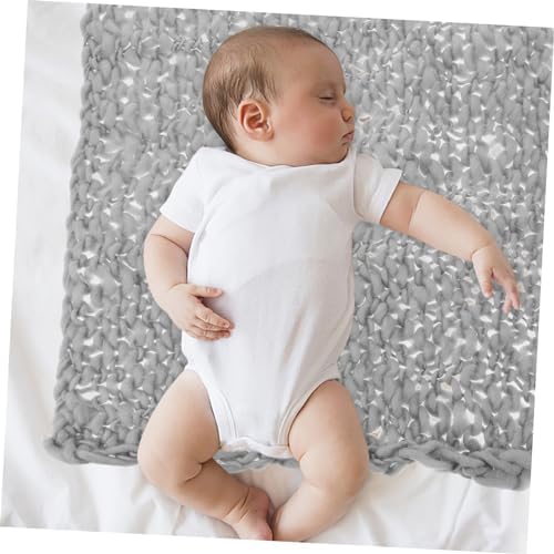 Veemoon 1pc Handmade Knitting Wool Blanket for Newborn Photography 1