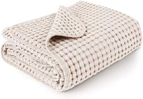 Konssy Waffle Baby Blanket - Soft Cozy Swaddle Blanket
