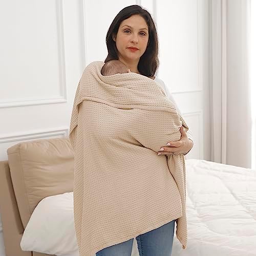 Kloovete 36x40 Inch Waffle Weave Blanket for Newborn