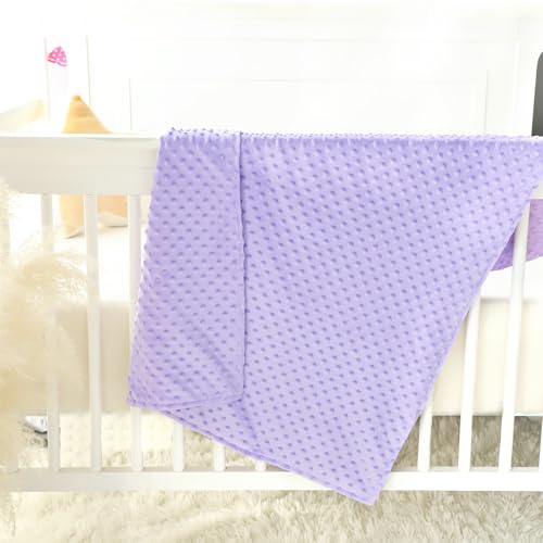 Man Fai Sky Baby Blanket for Girls 30x40 Inch Purple