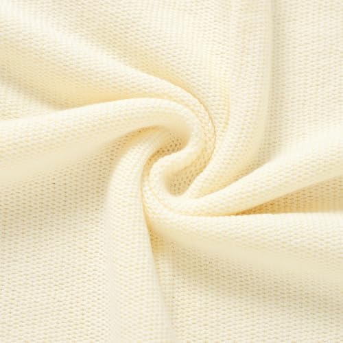 Hadetoto Newborn Baby Blanket Soft Cozy Cotton Knit