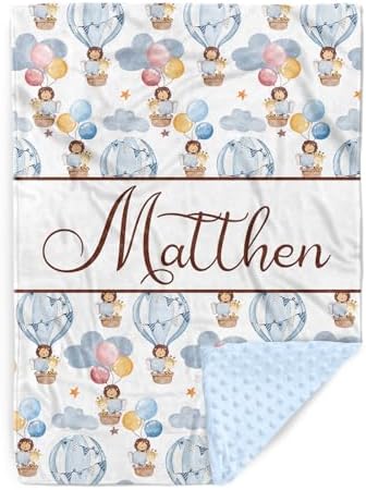 YISMEET Personalized Baby Blanket with Name