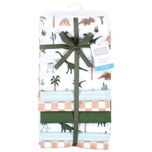 Hudson Baby Unisex Flannel Receiving Blankets 7-Pack Bundle