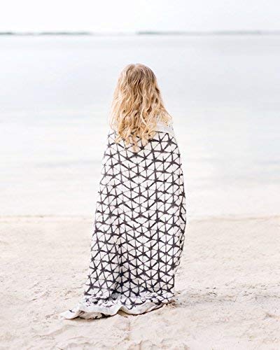 aden anais Bamboo Muslin Blanket - Grey 47x47 inches