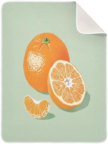 Burbuja Orange Baby Blanket 30x40 Nursery Blanket