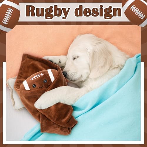 15 Inches Cute Football Design Snuggle Blanket