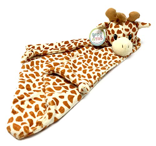 Pepe n Tito 18 Inch Giraffe Security Blanket for Babies
