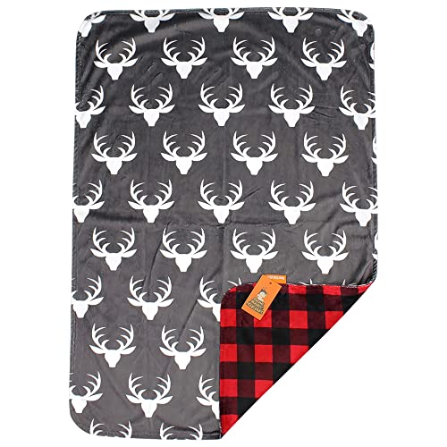 Dear Baby Gear Reversible Baby Blanket - Soft Cozy for Newborn Toddler