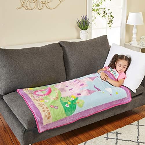 EVERYDAY KIDS Toddler Throw Blanket - Princess Storyland