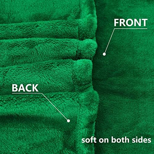 NANPIPER Baby Blanket - Super Soft Fleece Plush Lightweight Microfiber Throw 30x40 Emerald Green