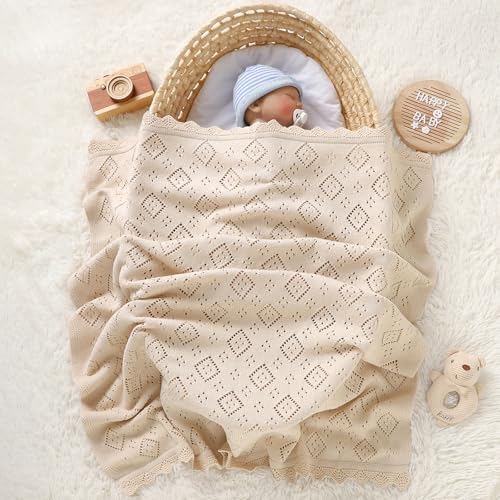 Mimixiong 100 Cotton Swaddle Blanket for Baby