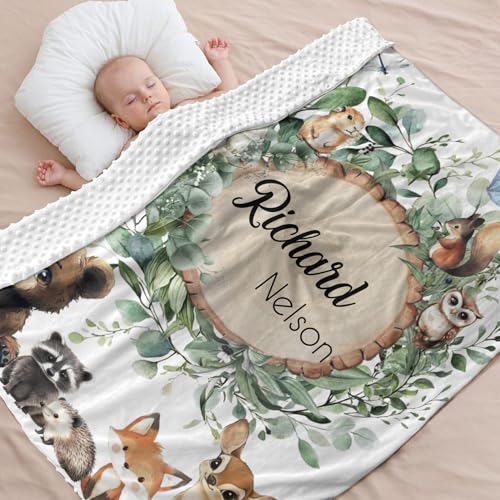 Perarts Personalized Baby Blanket with Name 35x45in