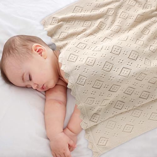 Mimixiong 100 Cotton Swaddle Blanket for Baby