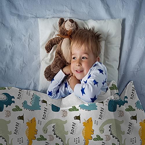 Dinosaur Kids Blanket 300 GSM Fleece 50x40 Inch