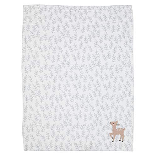 Bedtime Originals Deer Park Baby Blanket White 1
