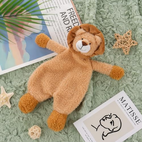 Apricot Lamb Yellow Lion Security Blanket 10 Inches
