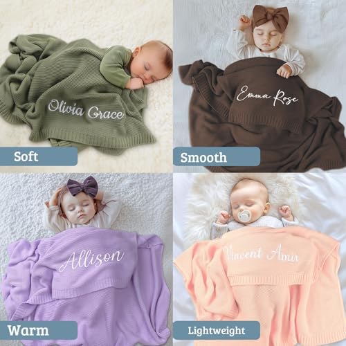 Custom Baby Blanket with Name and Photo