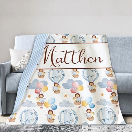 YISMEET Personalized Baby Blanket with Name