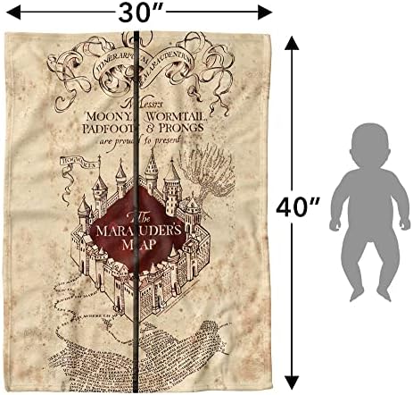 Harry Potter Baby Blanket 30x40 Folded Map Unisex