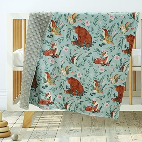 TANOFAR Woodland Animals Fleece Blanket