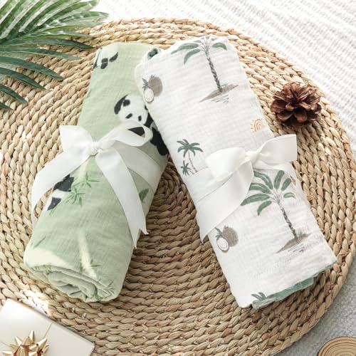 BOPRIO Muslin Baby Blanket 30x40 Inch
