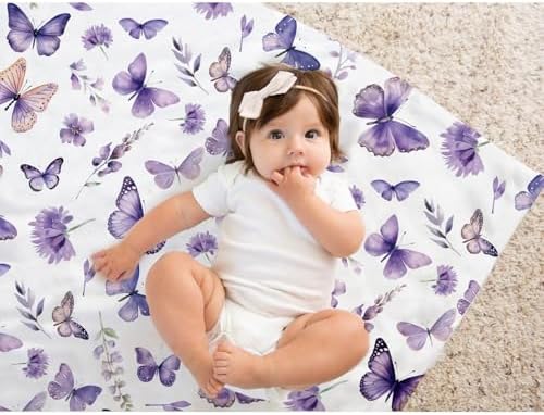 Buerhanerry Butterfly Baby Blanket for Girls