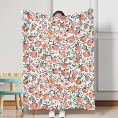 Hwmmbh Vintage Peach Flannel Baby Blanket 60x80