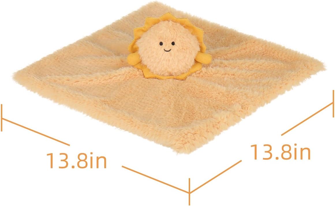 Apricot Lamb Soft Lovey Blanket for Babies 138x138 Inches 1
