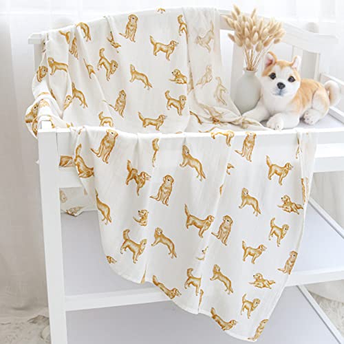 LifeTree Muslin Swaddle Blankets 47x47 Soft and Breathable