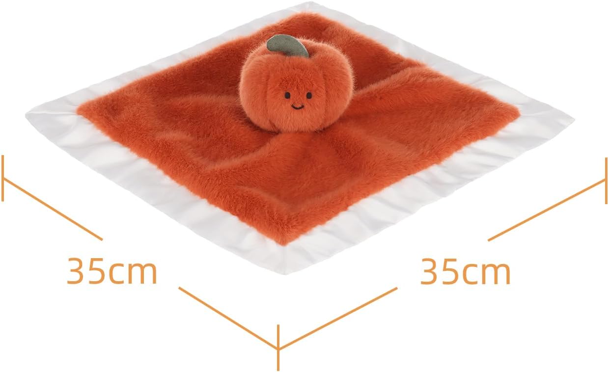 Apricot Lamb Pumpkin Blanket for Babies Soft Lovey 138x138 Inches 1