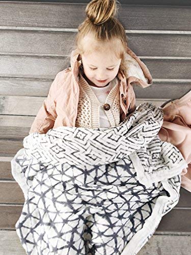aden anais Bamboo Muslin Blanket - Grey 47x47 inches