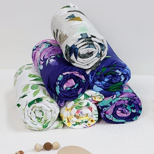 TANOFAR Soft Baby Blanket with Watercolor Flowers