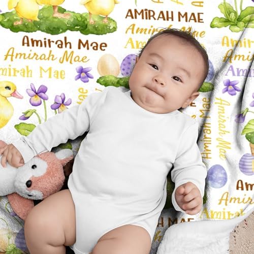 Aniruddha Personalized Duck Baby Blanket 30x40 Size