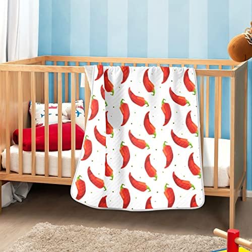 Pigsaly Chili Pepper Baby Blanket 30x40 in