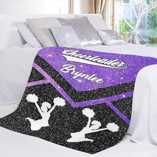 Custom Starry Purple Baby Blanket with Name for Newborn